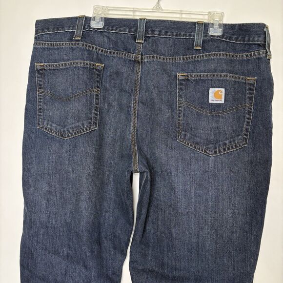 Carhartt Holter Jeans Men's 42X30 Blue Denim Relaxed Fit Straight Work Pants EUC - Picture 3 of 7
